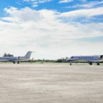 Three Parked Airplanes